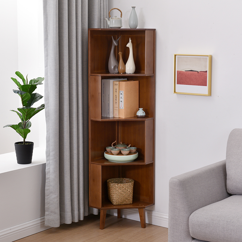 Corner Cabinet Wall Corner Cabinet Shelve floor multilayer containing shelf corner separator corner cabinet leaning against wall triangular cabinet minimalist-Taobao