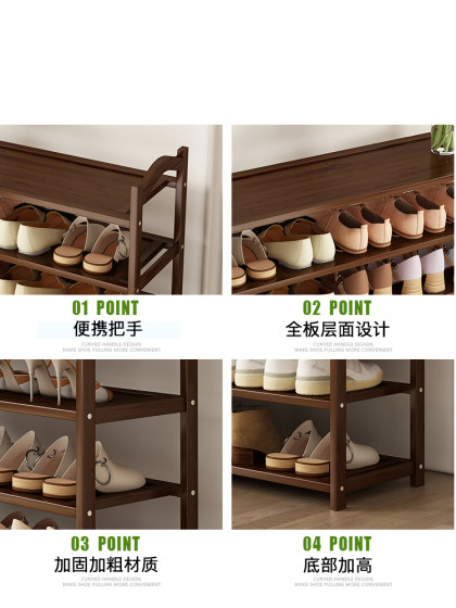 简约鞋架子经济型省空间鞋柜门口收纳防尘多层落地非实木家用隔板