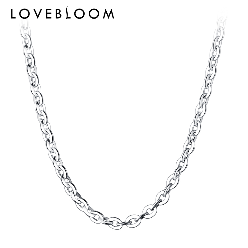 Platinum necklace woman O word chain white gold pt950 100 hitch chain w buckle platinum PT999 female money chain lock bone chain