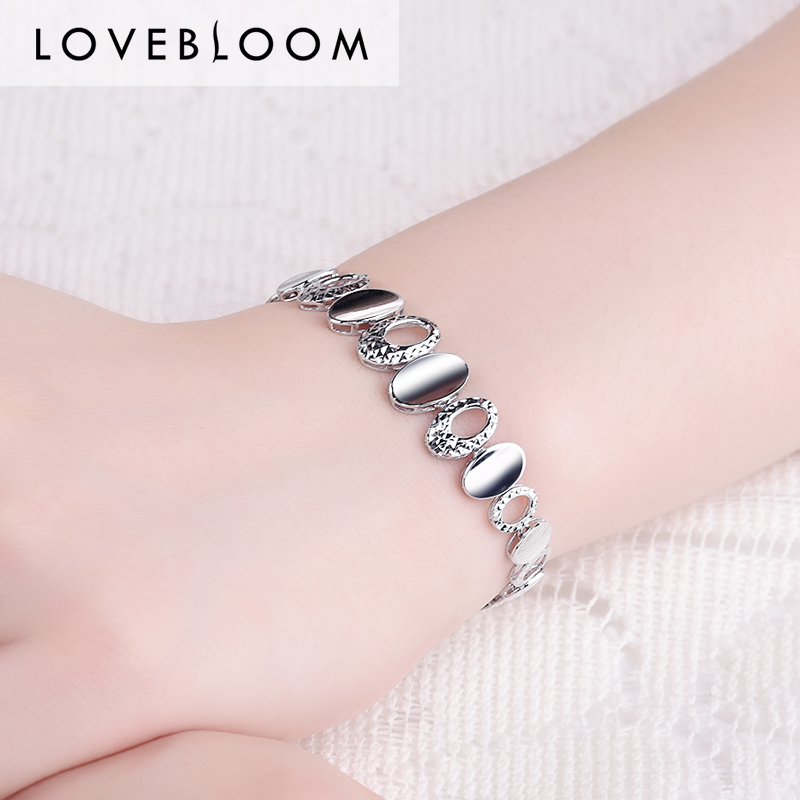 Platinum Bracelet Female Pt950 White Gold Bracelet Pt999 Perkin Solid Pure Gold Bracelet Bracelet Fashion Simple