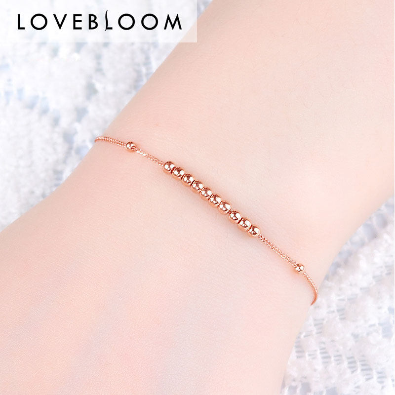 18K gold bracelet female color gold bracelet rose gold bracelet k gold bracelet au750 bracelet thin bracelet gold