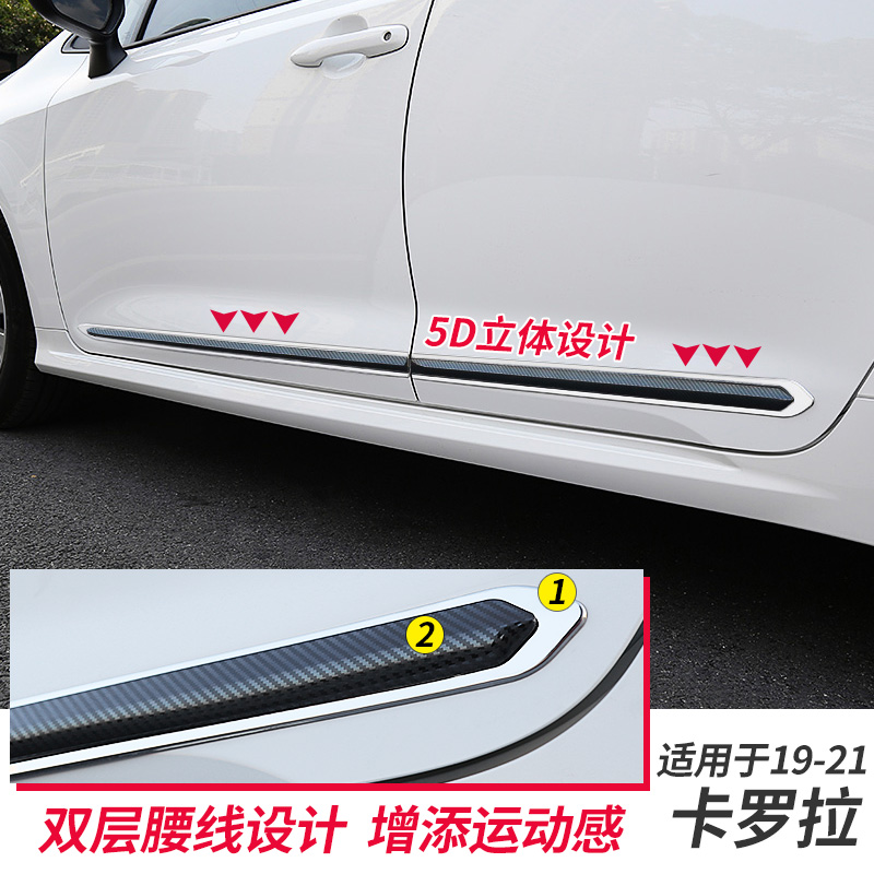 Suitable for 14-22 Lei Ling Carola bodywork door edge Anti-crash strips Automotive retrofit strips Stainless Steel Plated strips-Taobao