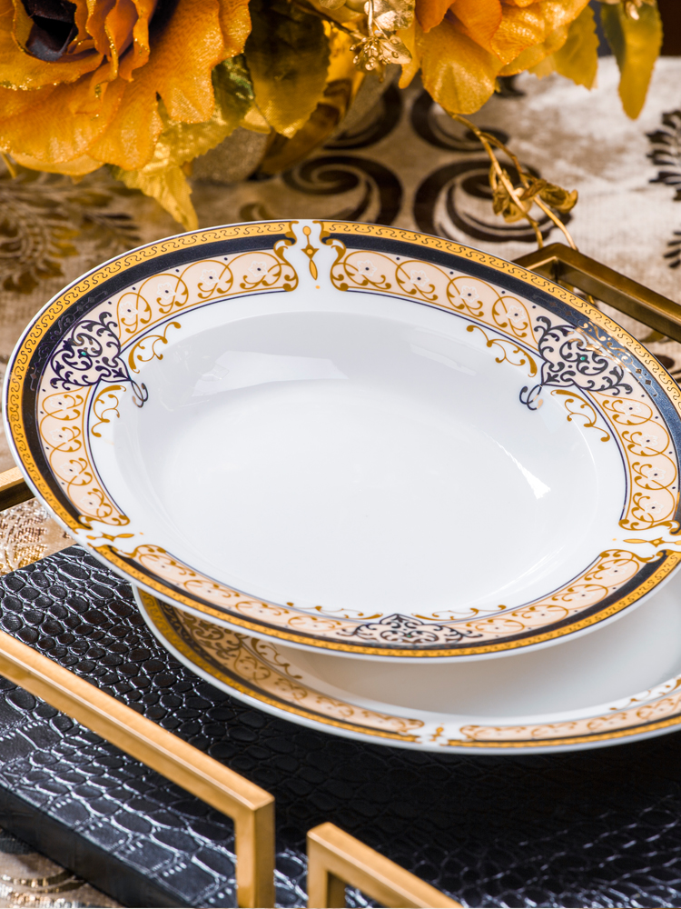 Dishes suit household European - style ipads porcelain bowl chopsticks jingdezhen ceramic tableware suit Dishes household combination of gifts