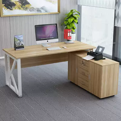 Simple office boss table chief desk desk desk desk fashion atmosphere manager supervisor table and chair combination single