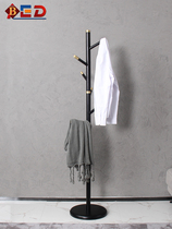 New Chinese solid wood coat rack floor hangers bedroom hall creative indoor net red living room porch