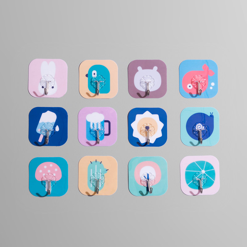 Sticky Hook Powerful Adhesive Free of perforated wall-mounted Wall-mounted Heavy Wall Suction wall suction cup Kitchen Wall Without Mark-free Hook Hook