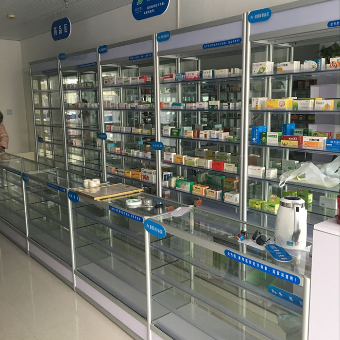 Pharmaceutical Medicine Cabinets Glass Display Cabinets Showcase