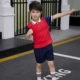 Trường mẫu giáo mới Trang phục sân vườn Mùa hè Học sinh Học sinh Đồng phục Bông Mùa hè Anh Gió Tay áo ngắn Giáo viên Bán buôn - Đồng phục trường học / tùy chỉnh thực hiện bộ đồng phục cho trẻ mầm non