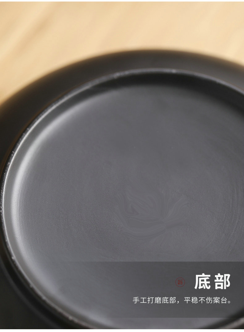 Large purple sand tea wash to kung fu tea accessories for wash purple mud for wash bowl cups water jar trumpet writing brush washer, black mud