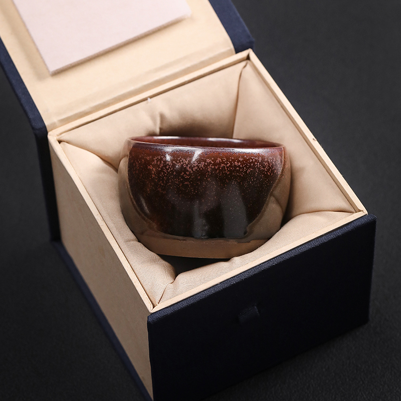 For li into pure manual pull embryo firewood zen ji cup coarse pottery cups personal single cups of tea cup, ceramic tea set the master