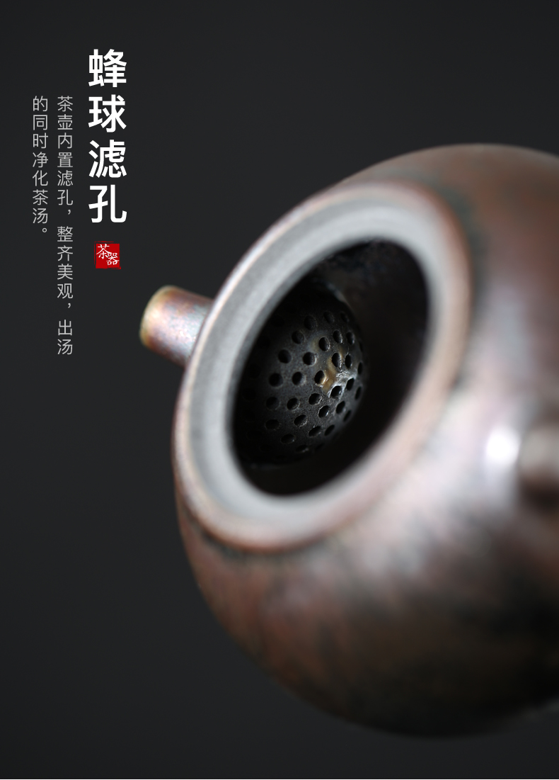 Kate/Zeng Guangxu manual temmoku up built the teapot lamp that kung fu xi shi pot teapot ceramic teapot