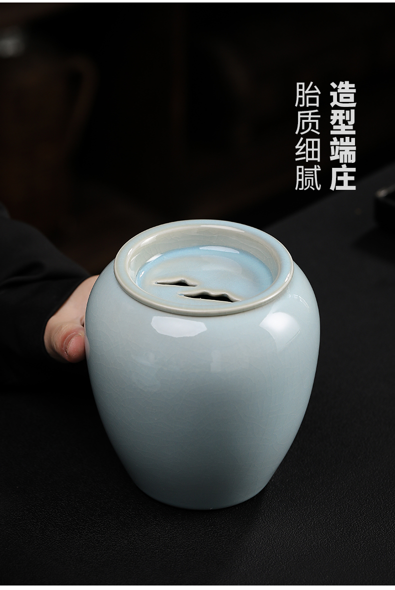 Azure your up slicing can raise points in hot tea is the tea taking cylinder barrels of kung fu tea tea separator ceramic parts