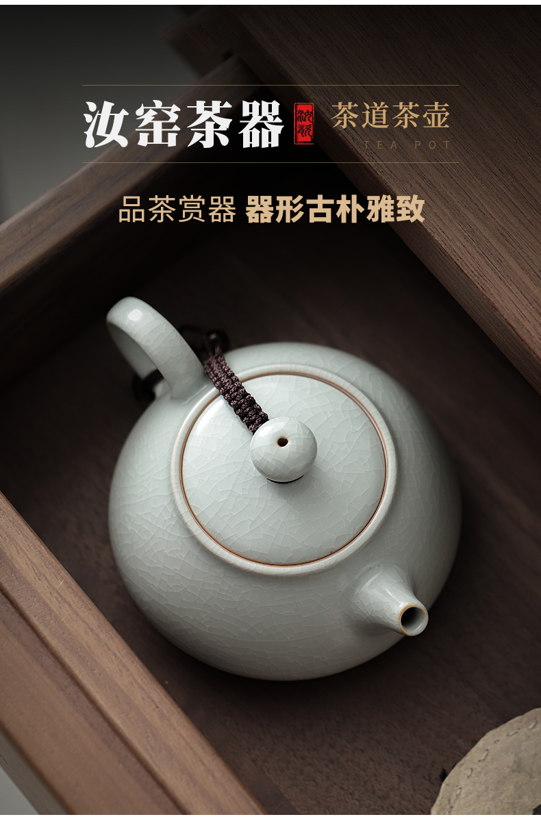 Open the slice your up can raise the teapot pot bearing kung fu tea kettle jingdezhen ceramic teapot hand grasp pot of drinking tea pot