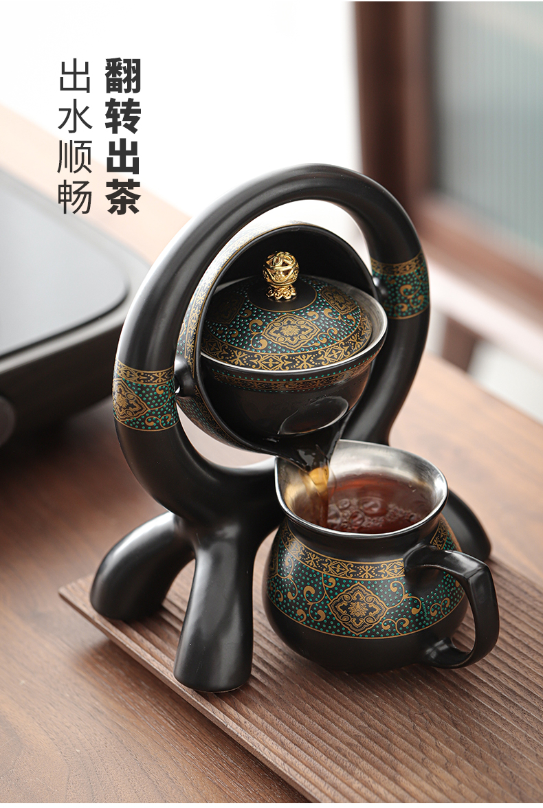 New coppering. As silver colored enamel lazy tea set household jingdezhen ceramic kung fu tea tea tureen the teapot