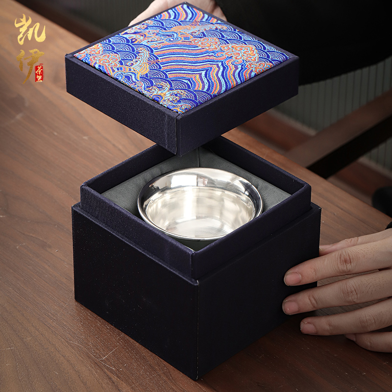 Your up 999 silvering on sample tea cup kunfu tea cups tea cup tea cup of jingdezhen ceramic silver cup