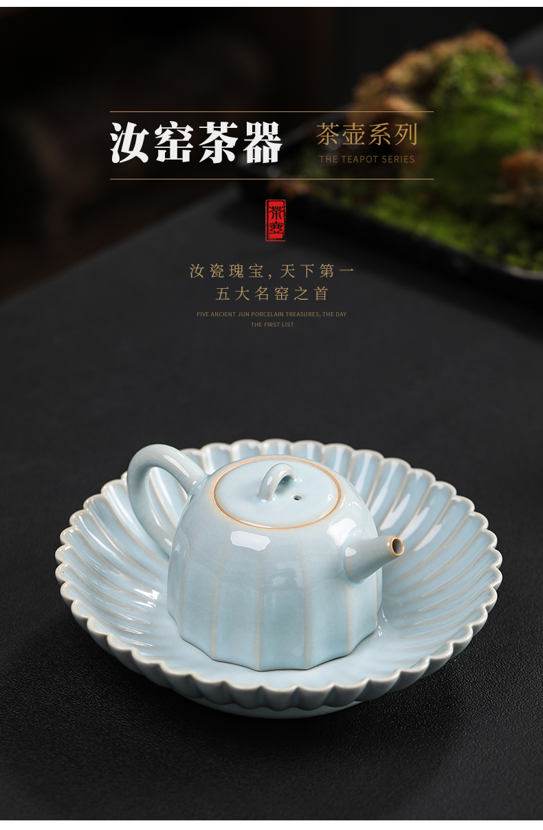 Open the slice your up can raise the teapot pot bearing kung fu tea kettle jingdezhen ceramic teapot hand grasp pot of drinking tea pot