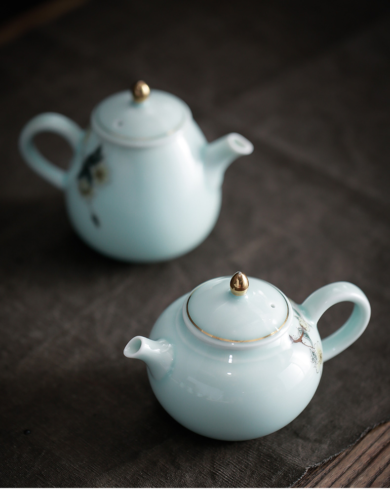Celadon fuels the kung fu tea sets the teapot big household jingdezhen ceramic tea sets tea tea cups