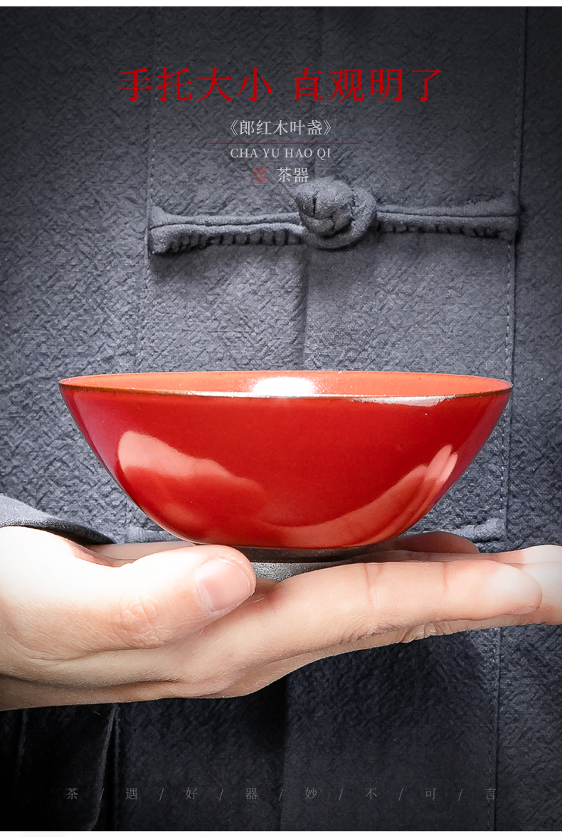 Zeng, Guangxu ruby red light perfectly playable cup kunfu tea leaves sample tea cup checking ceramic cup tea master cup tea cup