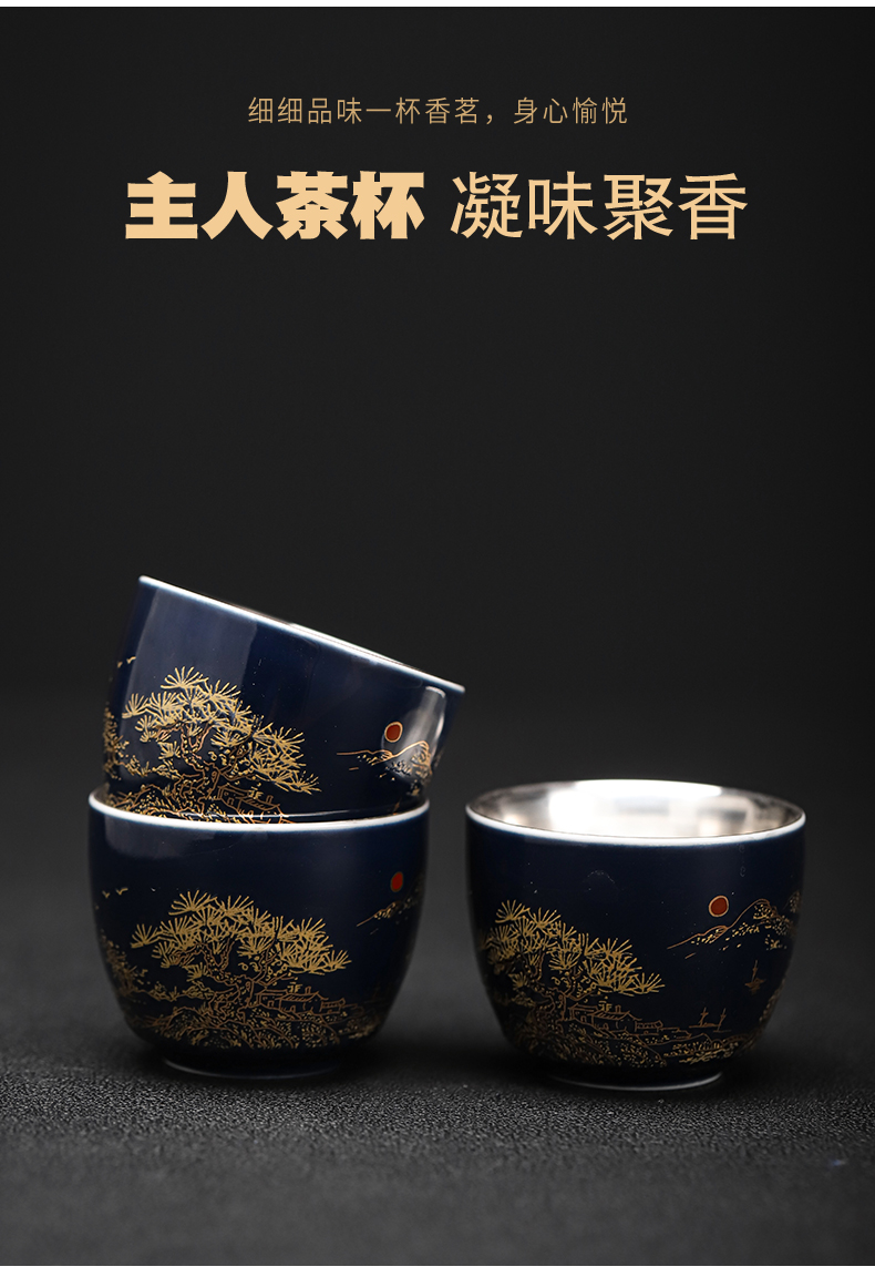 New coppering. As silver colored enamel lazy tea set household jingdezhen ceramic kung fu tea tea tureen the teapot