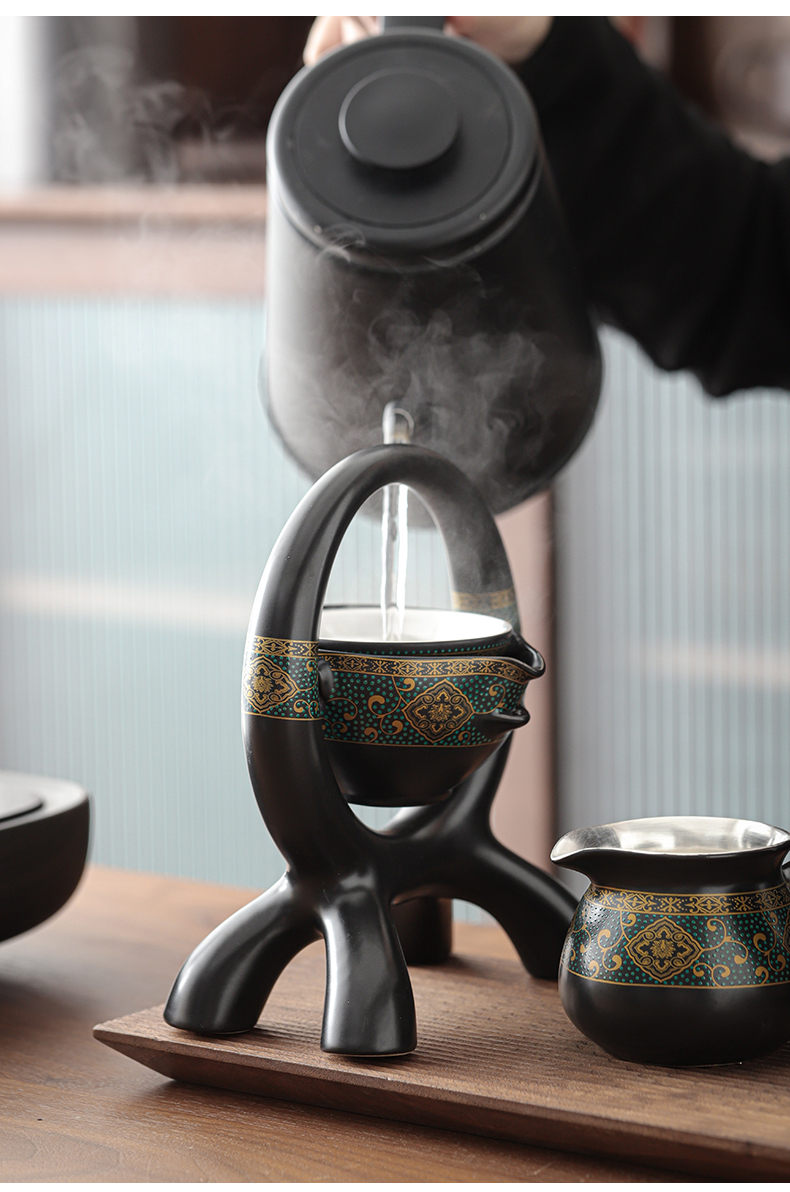 New coppering. As silver colored enamel lazy tea set household jingdezhen ceramic kung fu tea tea tureen the teapot