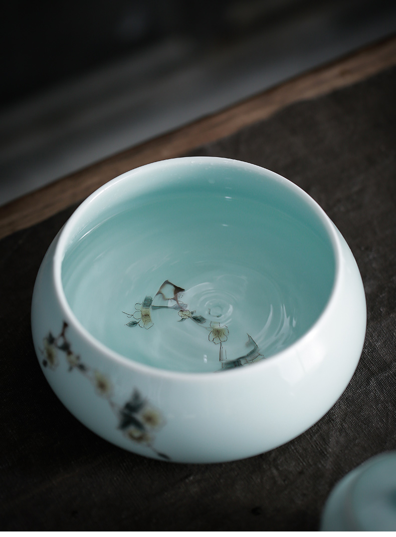 Celadon tea wash your writing brush washer from kung fu tea tea accessories cup was washed jingdezhen ceramic large tea to wash