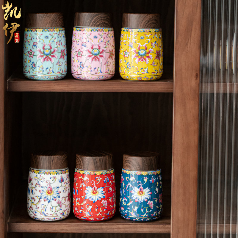 Colored enamel coppering. As silver court wind warm heart cup of jingdezhen ceramic tea cup silver cup vacuum cup warm hand