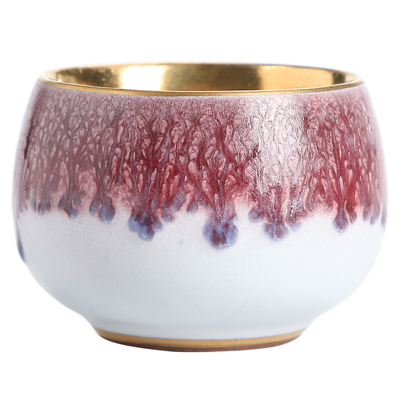 Sabingga sukdun dergici jimbi gold master of kung fu tea master cup sample tea cup ceramics slicing can raise cups golden cup
