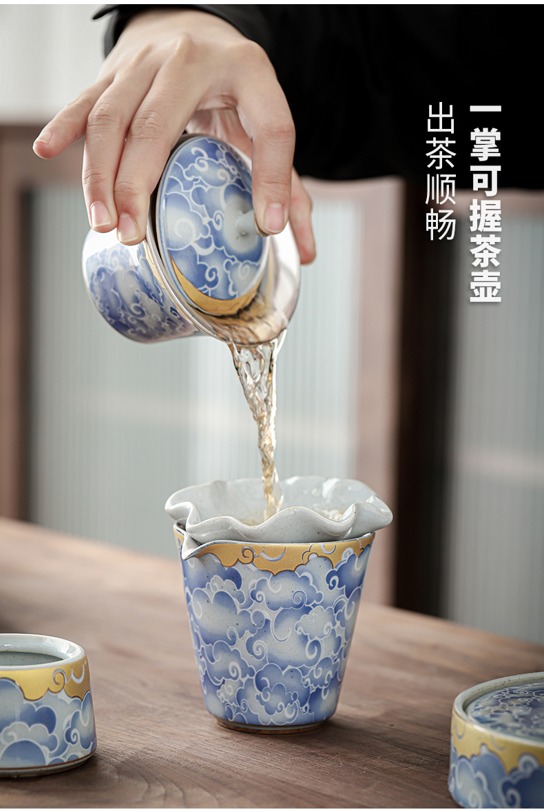 Qingyun to coppering. As silver tea set silver silver tureen tea cups ceramic teapot tea set