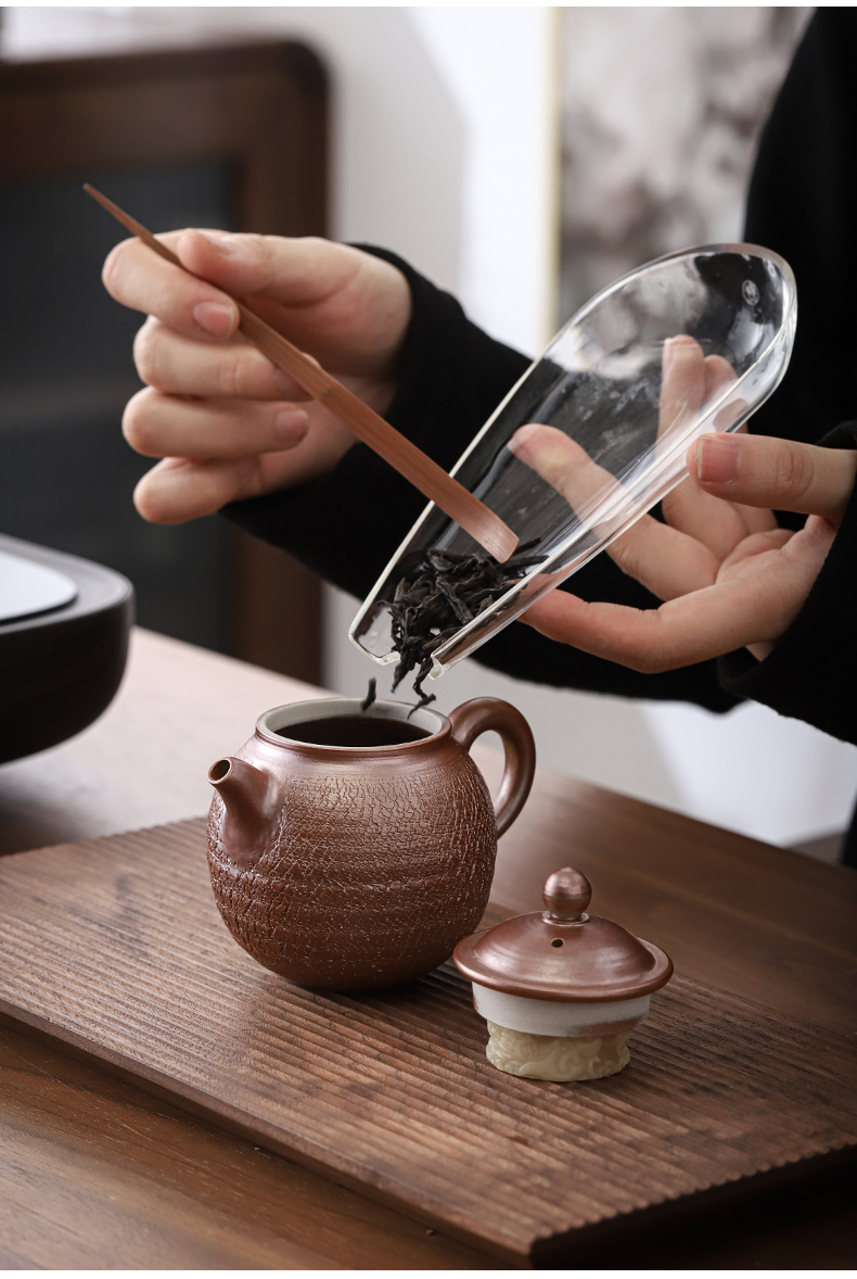 Patrick ho chi - ping coarse pottery teapot single pot of kung fu teapot Japanese pure manual commercial pot of firewood to restore ancient ways the teapot