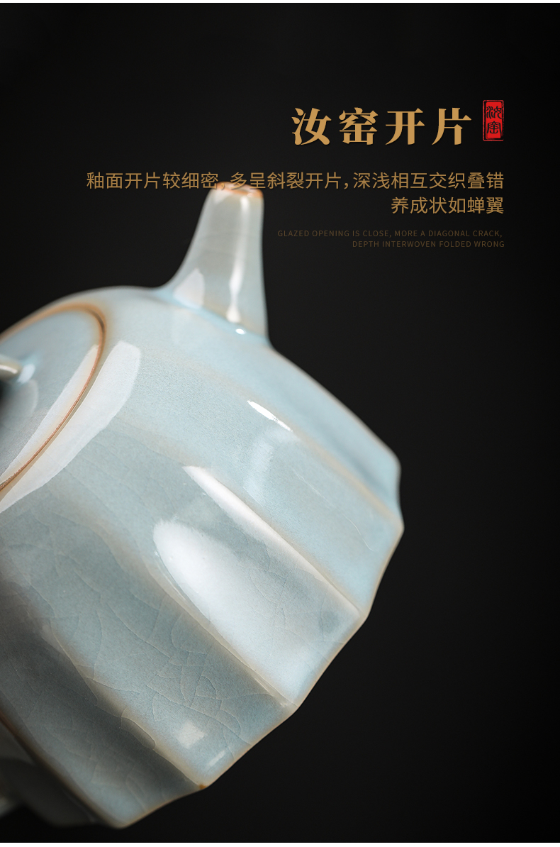 Open the slice your up can raise the teapot pot bearing kung fu tea kettle jingdezhen ceramic teapot hand grasp pot of drinking tea pot