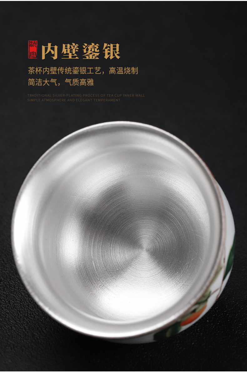 Start your up coppering. As 999 silver cup sample tea cup of jingdezhen ceramic tea cup tea cup silver cup cup