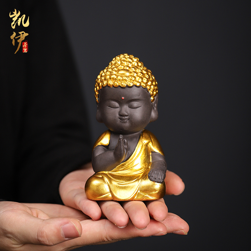 Undressed ore purple sand tea pet paint Buddha furnishing articles can play a ceramic tea set tea sets tea tea accessories home furnishing articles