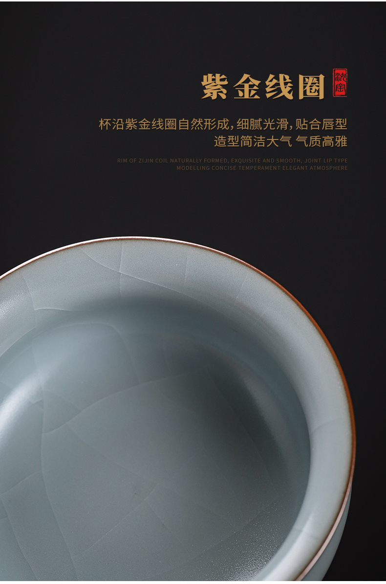 Light to read the manual kung fu tea cups porcelain tea set master single glass ceramic large individual sample tea cup bowl