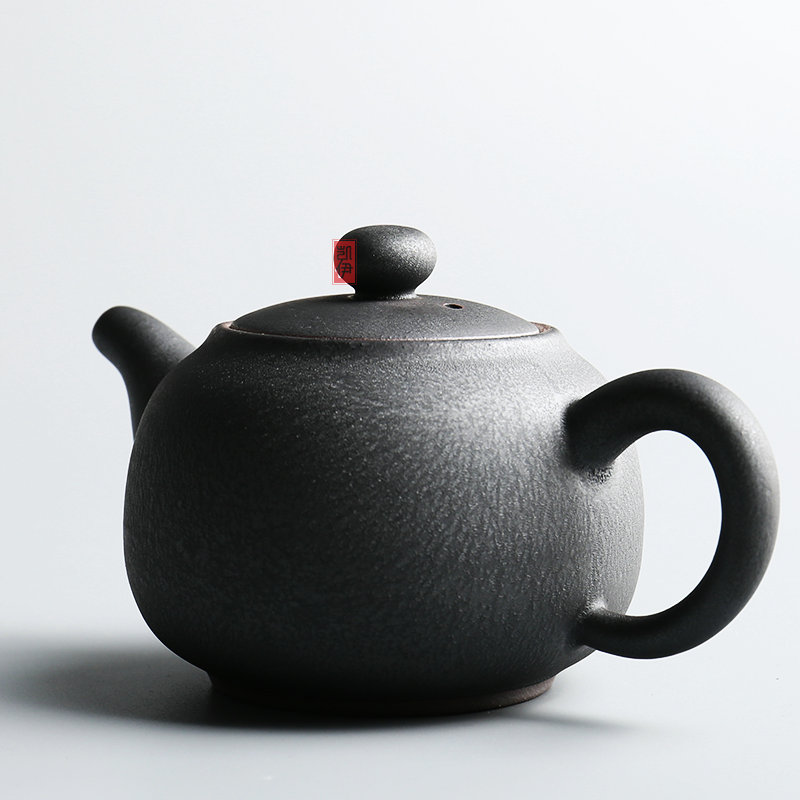 Kate black gold beauty teapot tea kettle black pottery teapot classical pot of new ceramic pot teapot