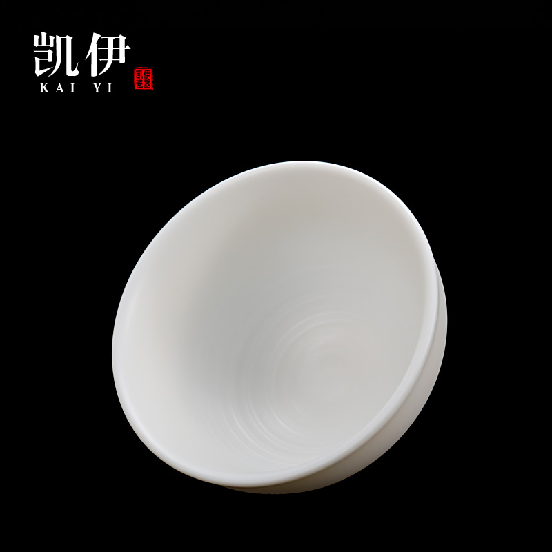 Kate dehua white porcelain cup lamp cup sample tea cup kung fu master glass ceramic cups cup small cups
