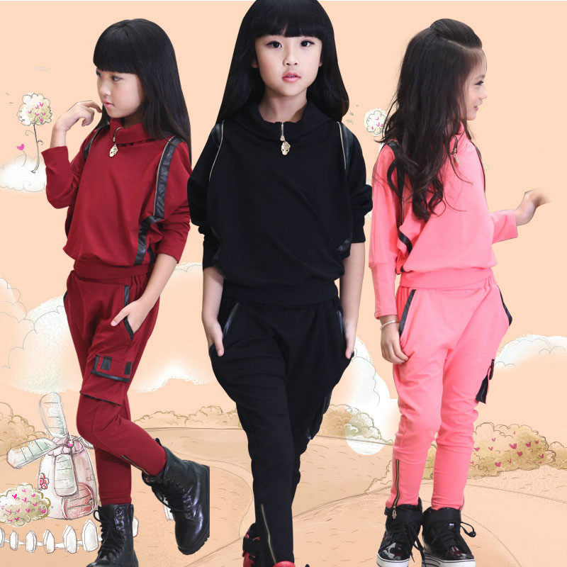 Girls spring and autumn clothes Western style suits 4 years old children 5 leisure 6 two-piece suits 7 Western style children's girls clothing clearance trend