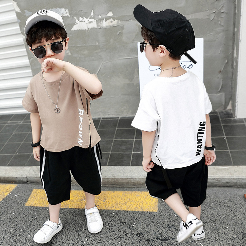 Baby boy summer suit 1 boy handsome 2 fashionable 3 children's clothing Western style 4 boy children's clothes tide 5 years old spring 6