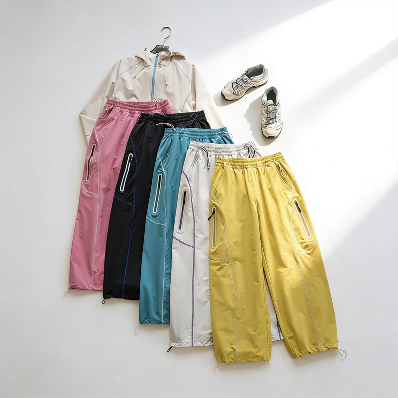 Dopamine Outdoor Mountain Style Hasselblad Line Loose Two-Way Stretch Breathable Functional Style Loose Paratrooper Casual Pants
