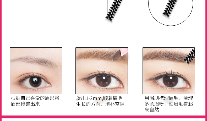 Bộ trang điểm Trang điểm mắt Mascara ba mảnh không nhòe Bút kẻ mắt không thấm nước Đôi lông mày Bút chì không làm mất màu cushion missha hồng
