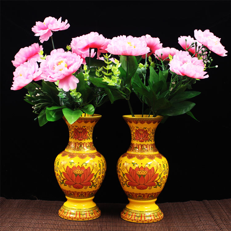 Household Buddha Buddha's lotus vase for Buddha's rich bamboo - Buddha ceramic vase water