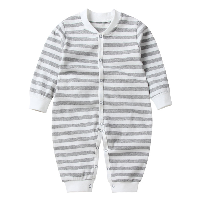 Baby khau spring autumn slim fit with long sleeves pure cotton male baby clothes autumn clothes with a newborn baby climbing suit 1 1-3 years old