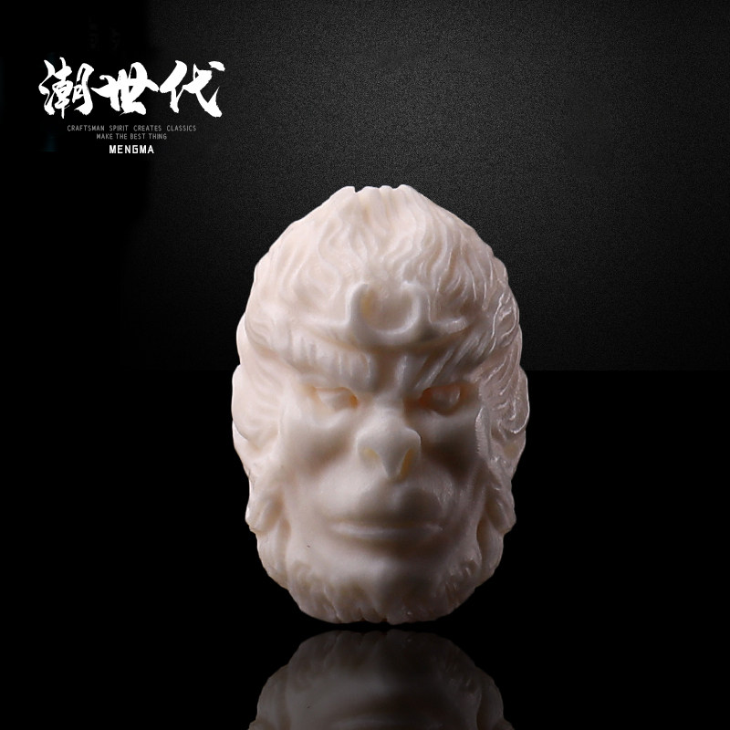 Ice Mammoth Confucius Carved with Big Holy Monkey Barrel Backet Bar Bar Bar, Yung-Yung Moon Diy Accessories