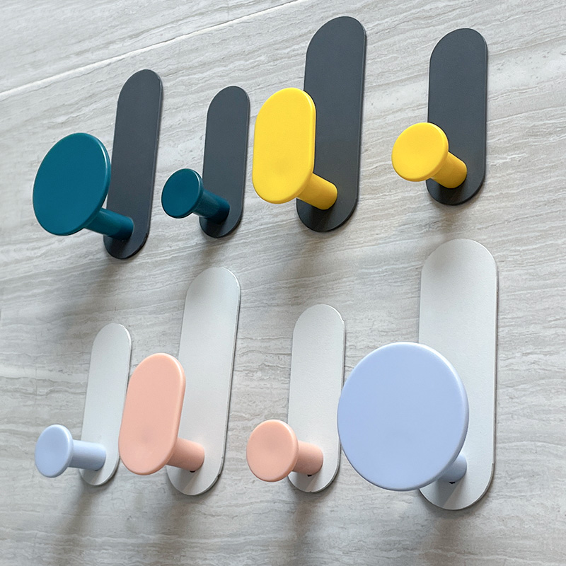 Punch-free clothes hook strong viscose door hanging hanger wall creative wall hook glue hook wall hanging wall clothes hook