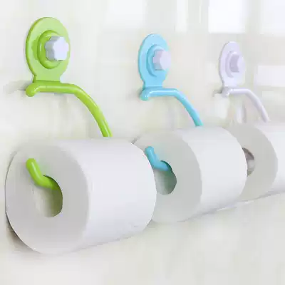 Easy times roll toilet paper holder Paper towel holder Suction cup toilet paper box Strong non-marking adhesive nail-free toilet powder room toilet paper holder