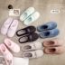 Dép cotton nữ dễ thương ấm áp trong nhà cặp vợ chồng mùa đông dày dưới nhà nhà dễ thương nam trượt mùa thu