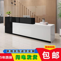 Front desk cashier desk desk corner counter Company welcome desk desk simple modern custom