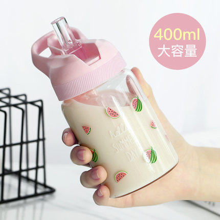 Summer straw glass shaking sound net red ins Simple portable girl heart student cute creative trend water cup