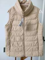 Clearance Metersbonwe vest female vest autumn and winter stand-up collar warm ultra-light technology velvet cotton vest multi-color Leisure