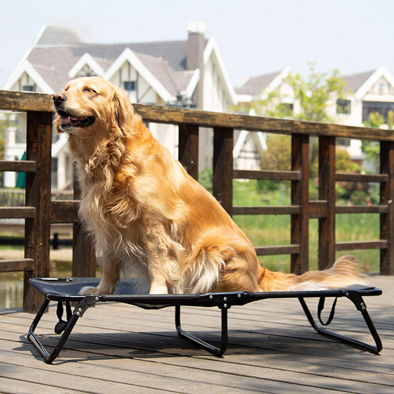 Dog camp bed medium large dog Golden Retriever Labrador foldable washable pet bed resistant to bite kennel dog mat