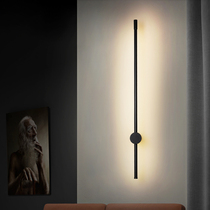 Nordic bedroom bedside lamp simple modern aisle living room background wall line lighting minimalist creative strip wall lamp